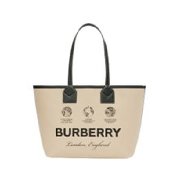Burberry Ladies Beige Medium Heritage Dual Handle Tote - Picture 1 of 5